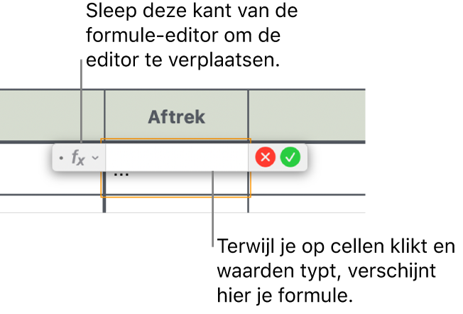 De formule-editor.