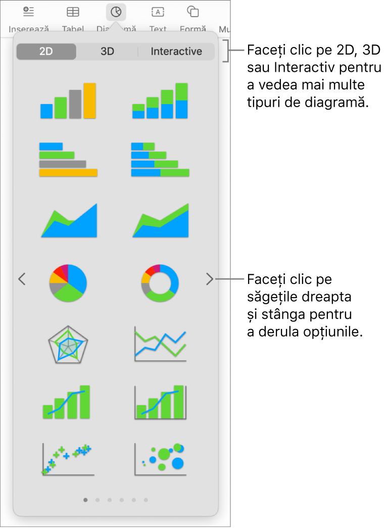 Meniu Adaugă diagramă.