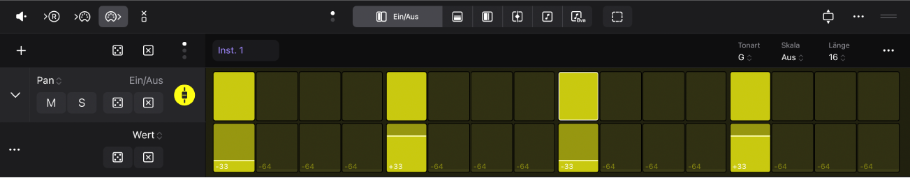 Abbildung. Step Sequencer-Automation