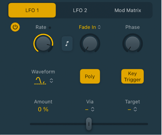 Figure. Quick Sampler LFO parameters.