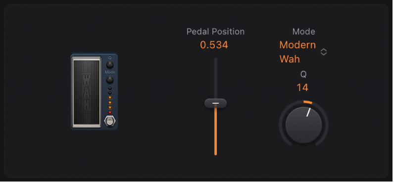 Figure. Modern Wah stompbox window.