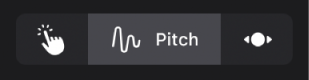 図。「Play」ボタンと「Scroll」ボタンの間の「Pitch」ボタン。