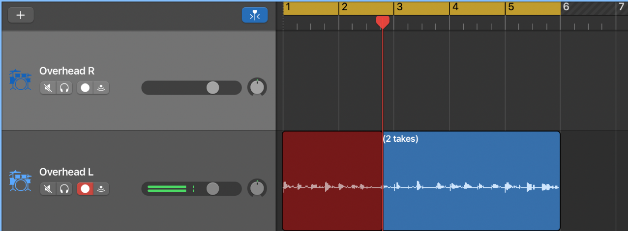 Showing the yellow cycle area in the ruler.