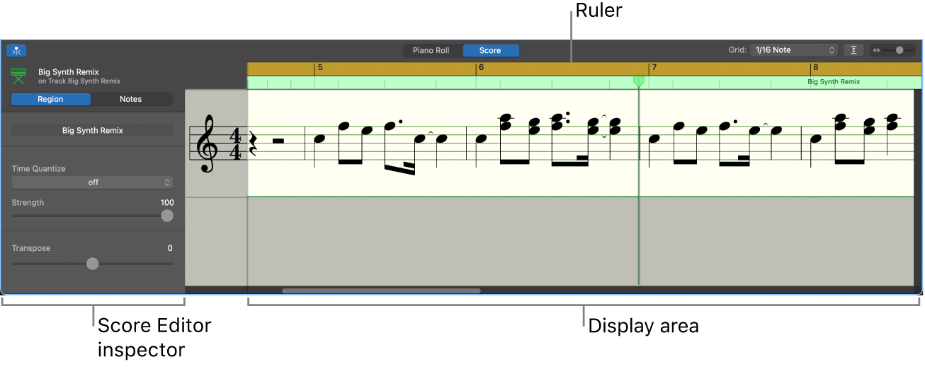 The Score Editor.