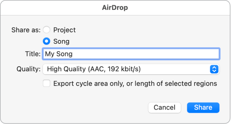 AirDrop dialog.