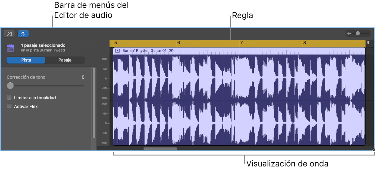 Editor de audio.