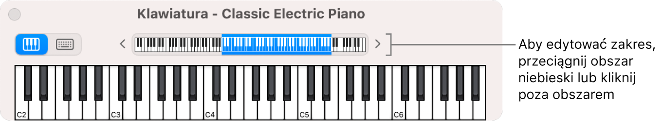 Ekranowy instrument klawiszowy