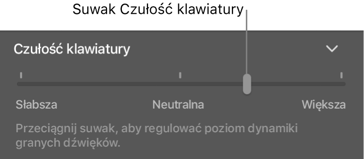 Suwak Odsłuchiwanie wejścia w inspektorze narzędzi Smart Controls.