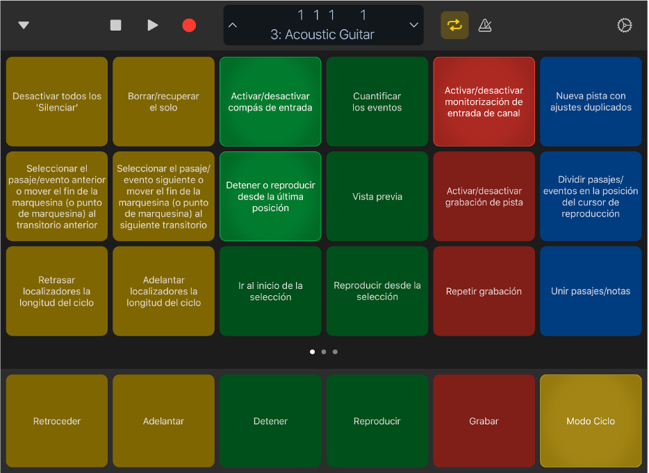 Ilustración. Visualización “Comandos de teclado”.