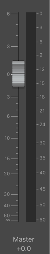 Afbeelding. Fader voor het mastervolume.