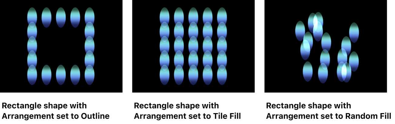 Canvas showing different shape options