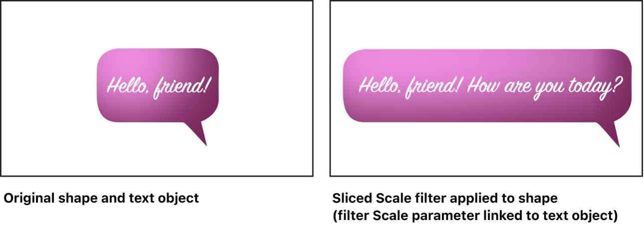 Canvas showing effect of Sliced Scale filter