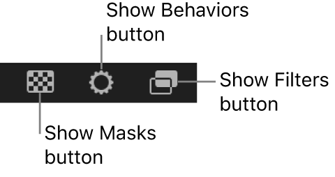 Timeline display option buttons