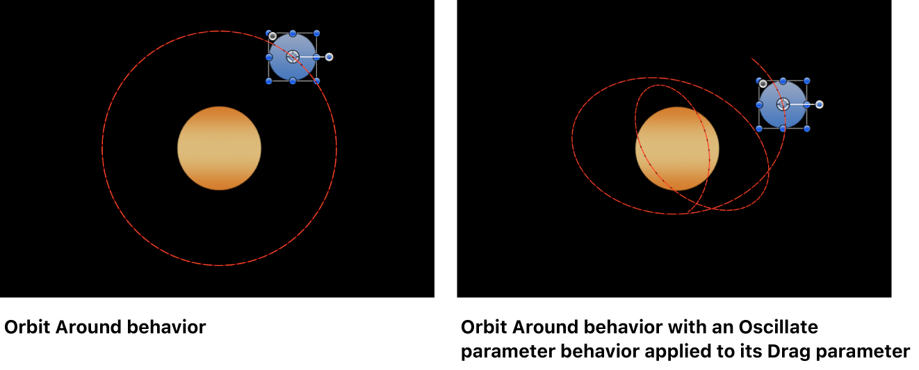 Canvas showing behavior’s parameter being controlled by another behavior