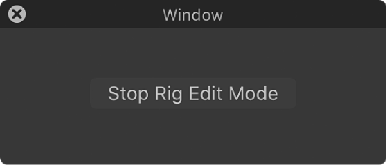 「リグ編集モードを停止」ウインドウ