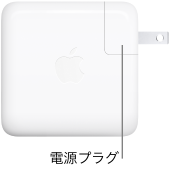 70W USB-C電源アダプタ。