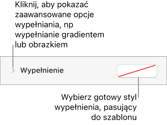 Narzędzia wybierania koloru wypełnienia.