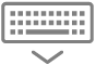 die Taste „Tastatur ausblenden“