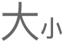 「字體大小」按鈕