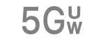 El ícono de estado de 5G UW.