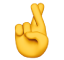 Emoji prekriženih prstiju.