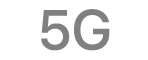 The 5G status icon.