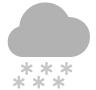 Een symbool dat veel sneeuw of een sneeuwstorm voorstelt.