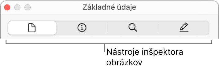 Nástroje inšpektora obrázkov.