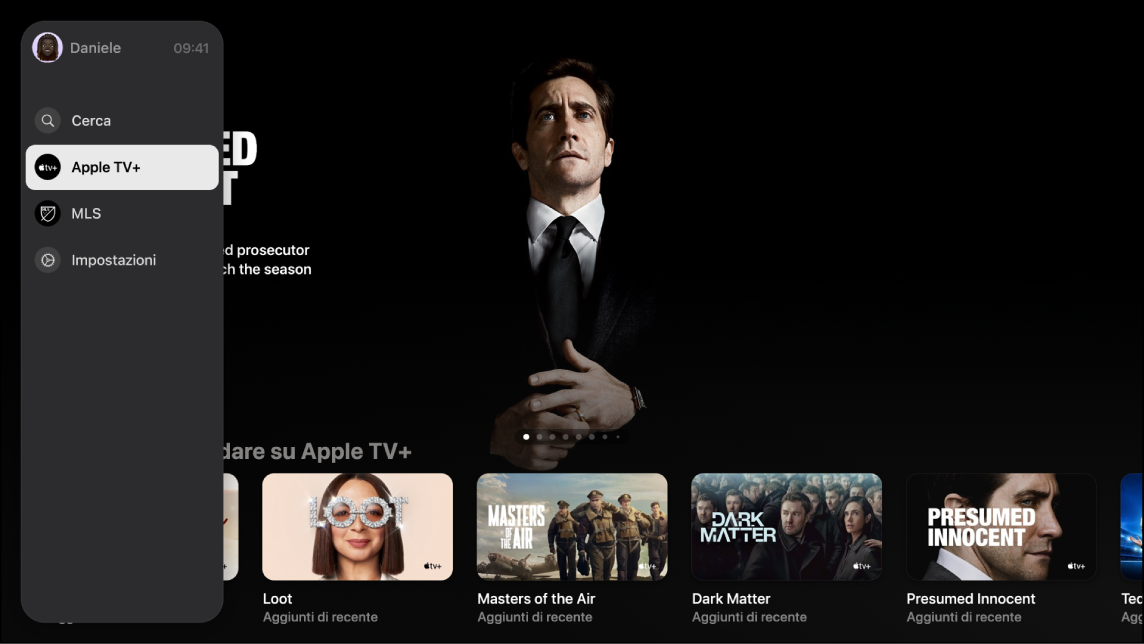 Schermata che mostra Apple TV+