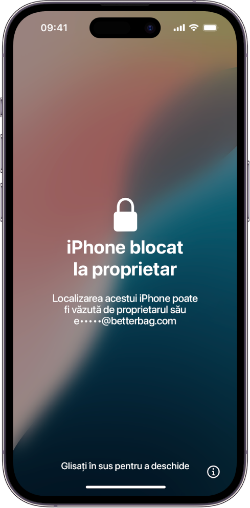 Blocarea activării pe un iPhone care a fost blocat de proprietar.