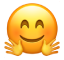 El emoji de un abrazo.