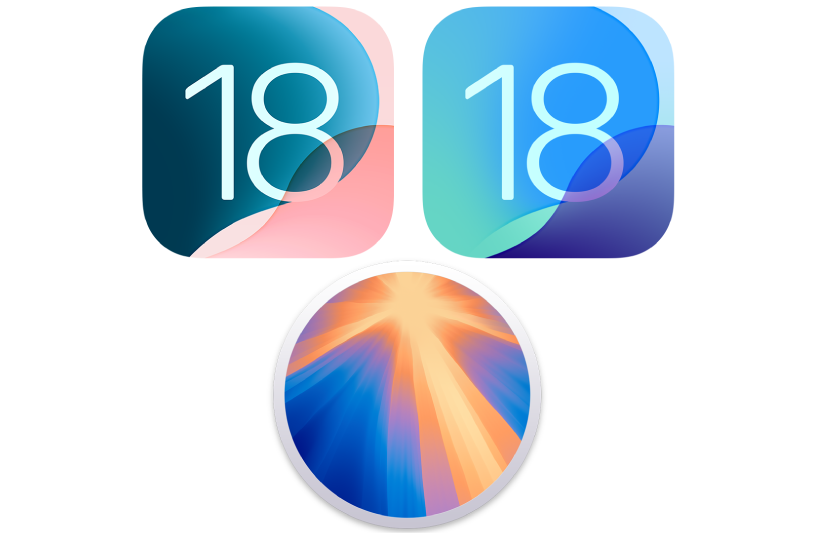 Icons representing the operating systems for iPhone, iPad and Mac.