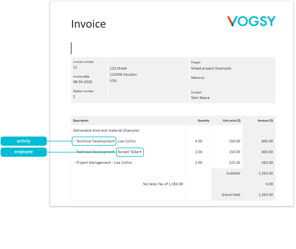 invoice sample layout 03