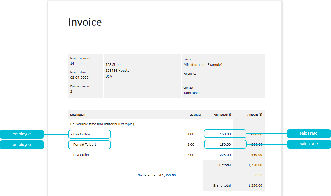 invoice sample layout 05