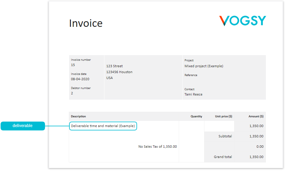 invoice sample layout 06