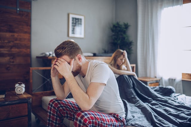 couple having problems in bed