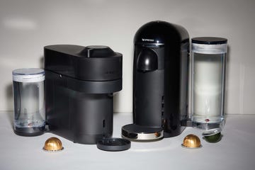 nespresso coffee machines with water reservoirs and coffee capsules