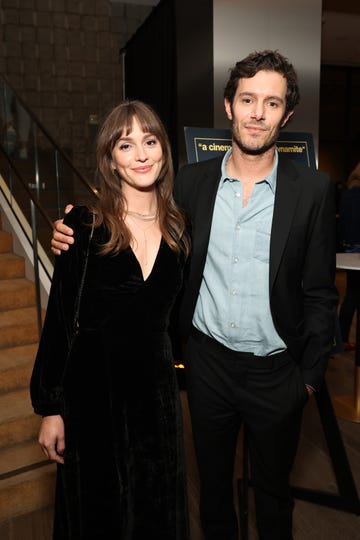 beverly hills, california december 05 leighton meester l and adam brody r attend the after party for the special screening of amazon and mgm studios american fiction at samuel goldwyn theater on december 05, 2023 in beverly hills, california photo by amy sussmangathe hollywood reporter via getty images