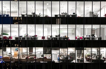 Empty office building