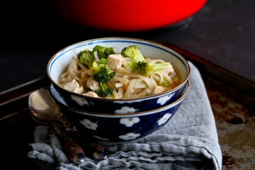 Chicken Vegetable Rice Noodle Soup