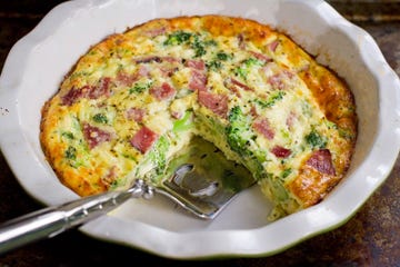 ham and broccoli crustless quiche