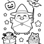 幼児・子供向けハロウィンの無料塗り絵