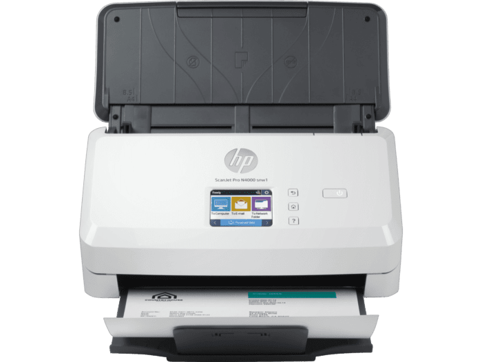 HP ScanJet Pro N4000 snw1 Sheet-feed Scanner (6FW08A) - Center facing