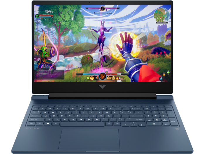 HP Victus 16.1 inch Gaming Laptop 16-r0024TX - Blue - 16.1" diagonal FHD (1920 x 1080), 165 Hz, 7 ms response time - Performance blue, chrome logo (847P7PA#AB5)