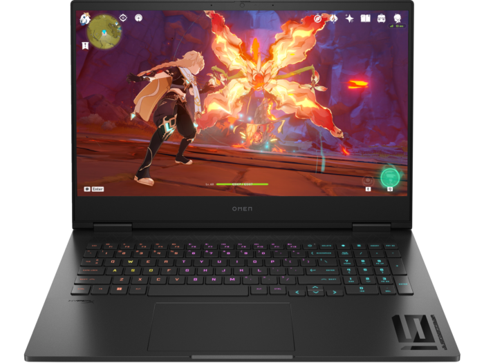 HP OMEN 16.1 inch Gaming Laptop 16-wf1029TX, Black - 16.1" diagonal QHD display,  240 Hz, 3 ms response time - Shadow black, black chrome logo (9R2R5PA#AB5)