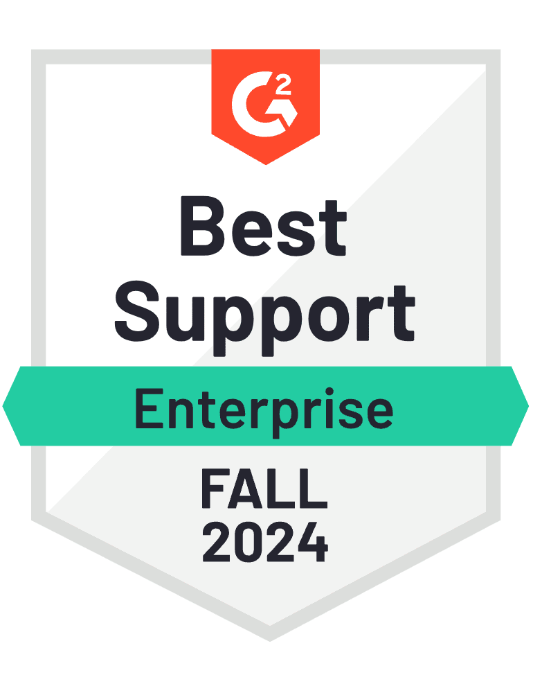 G2 Crowd Best Customer Support Enterprise