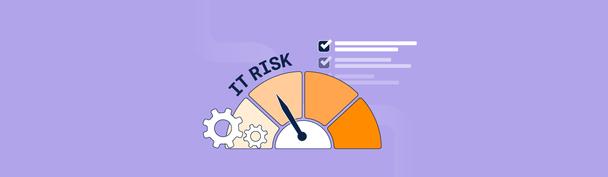 A scale of IT risks determining the severity of said risk