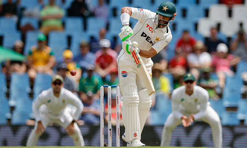 Pakistan’s Shan Masood plays a shot during the first day of the first cricket Test match between South Africa and Pakistan at SuperSport Park in Centurion on December 26. — AFP