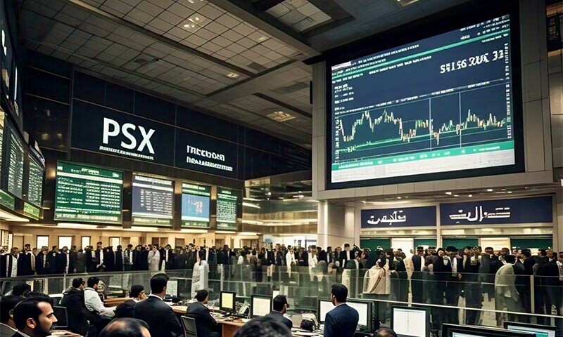 Bullish momentum at the Pakistan Stock Exchange — image was generated using AI from Meta.