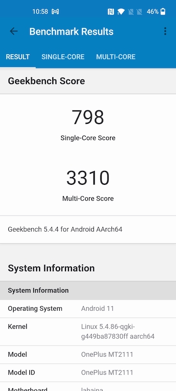 OnePlus 9RT Benchmarks Images